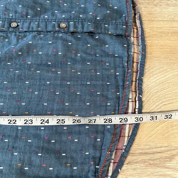 Carbon2Cobalt Button Down Confetti Print Long Sleeve Shirt XL - Picture 9 of 9